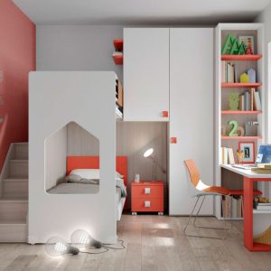 Cameretta per Bambini MISTRAL Bianco
