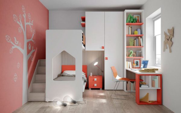 Cameretta per Bambini MISTRAL Bianco