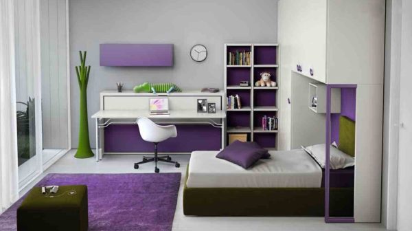 Letto a Scomparsa MIU CLEVER Laccato Mirto