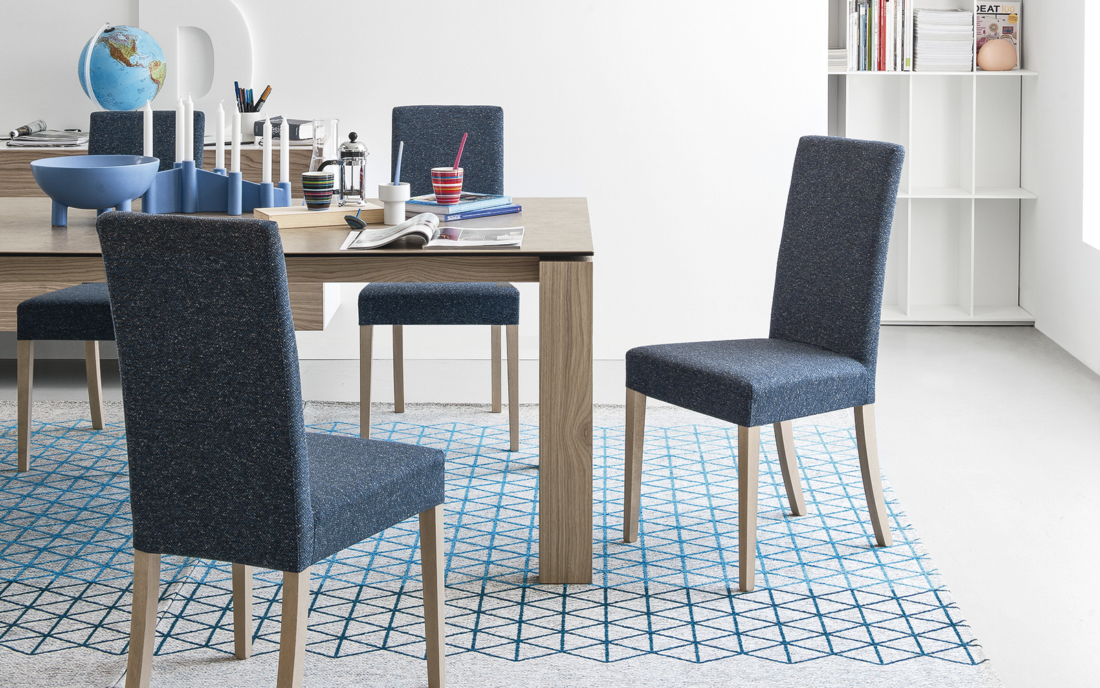 Sedia legno imbottita sfoderabile Calligaris - Moby arredamenti