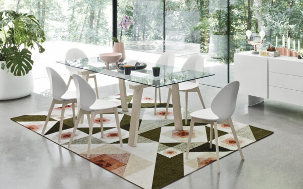 tavolo allungabile legno, metallo e vetro calligaris