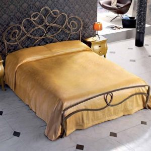 Letto In Ferro Battuto COSATTO Arabesco Marrone