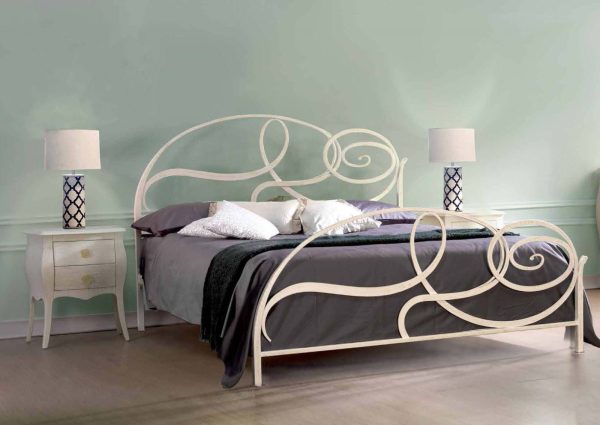 Letto In Ferro Battuto COSATTO Capriccio Bianco