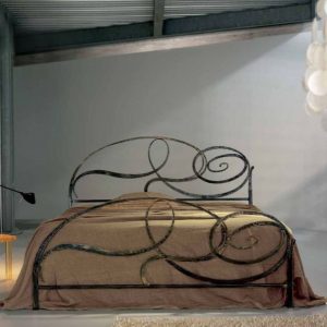 Letto In Ferro Battuto COSATTO Capriccio Nero
