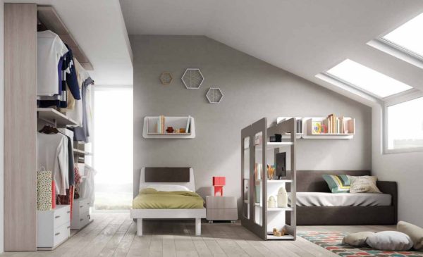 Cameretta per Bambini MISTRAL Olmo Chiaro