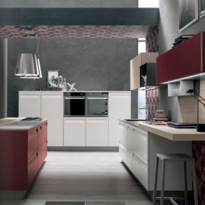 Cucina REWIND STOSA Rosso Borghese