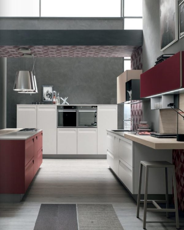Cucina REWIND STOSA Rosso Borghese
