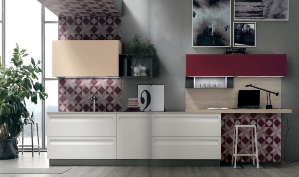 Cucina REWIND STOSA Rosso Borghese - immagine 3