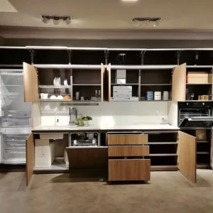 Stosa - Cucina lineare - mod. Metropolis colore. Noce Eucalipto
