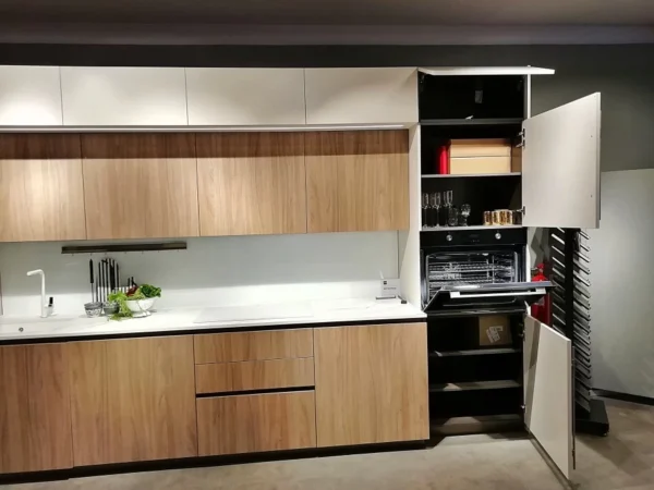 Stosa - Cucina lineare - mod. Metropolis colore. Noce Eucalipto - immagine 5