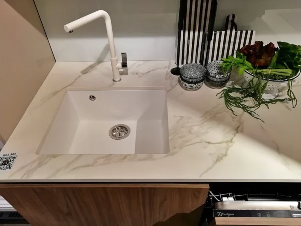 Stosa - Cucina lineare - mod. Metropolis colore. Noce Eucalipto - immagine 4