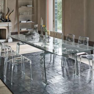 Tavolo in vetro TARGET POINT Crystal Plus