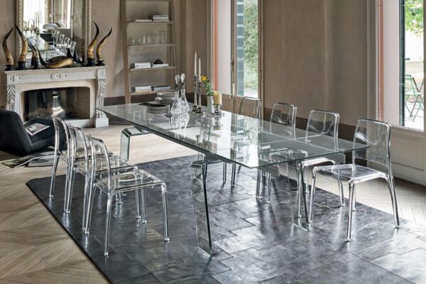 Tavolo in vetro TARGET POINT Crystal Plus