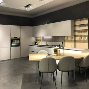 Cucina angolare Stosa Cucine Infinity Cemento Visone