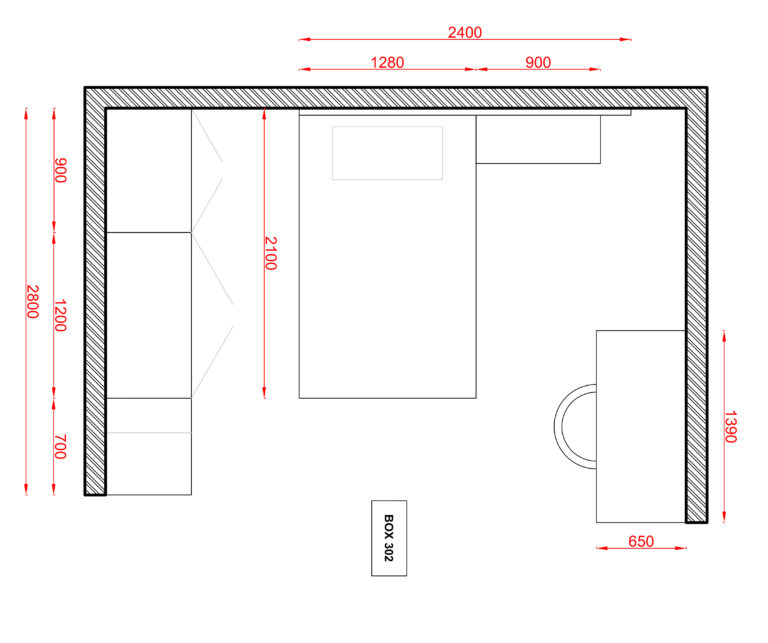 Planimetria cameretta Salvia