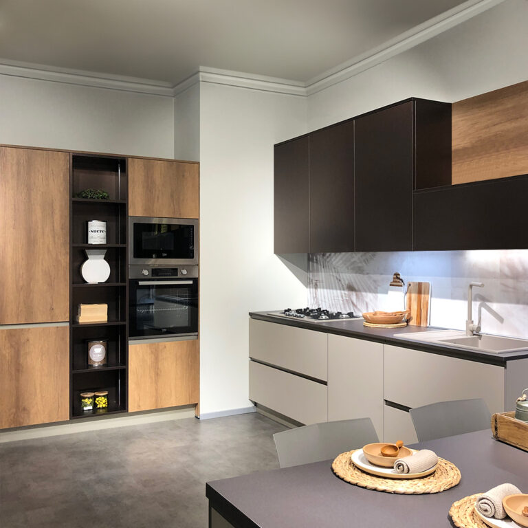 cucina angolare senza alone